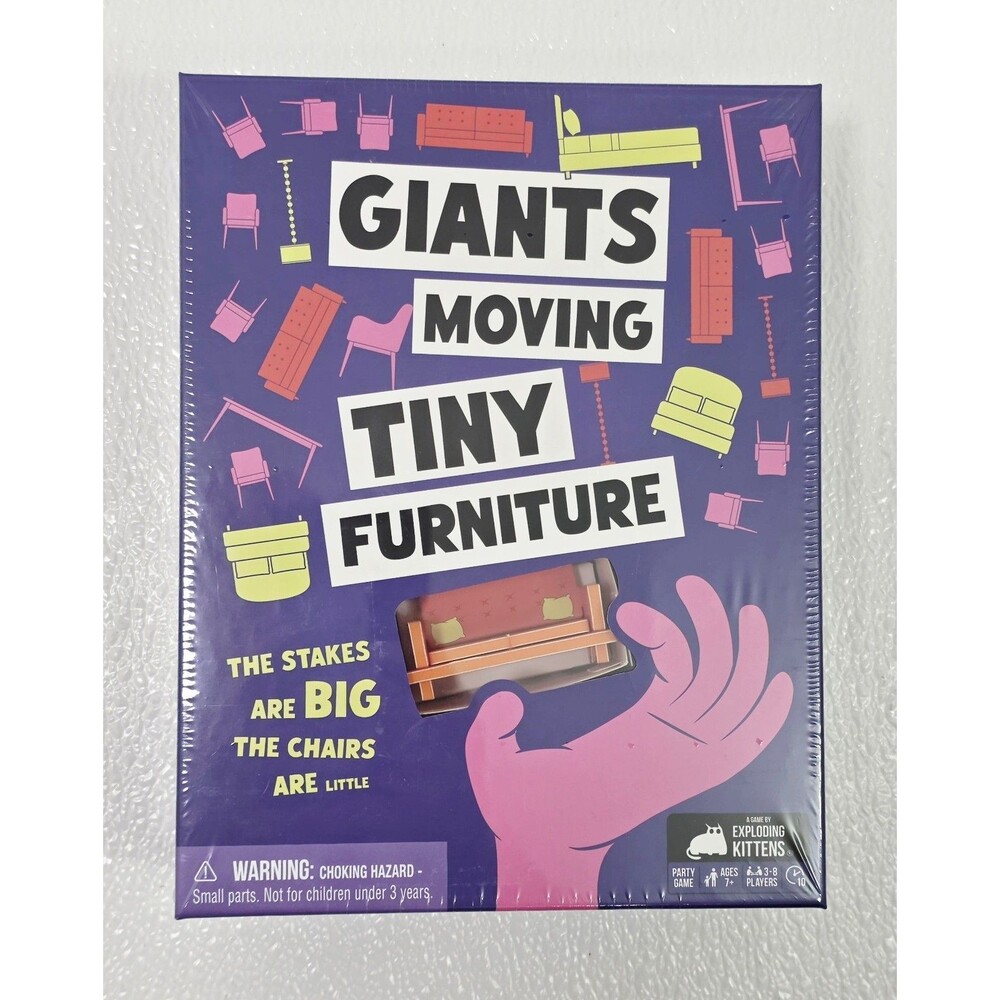 Giants Moving Tiny Furniture Party Game Family Game Night New Board Games